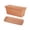 D002- Brown, variant on 5.7*12.6in Window Flower Boxes Outdoor, Scalloped Edge Plastic Planter Box for Indoor Herb Garden and Windowsill Growing