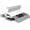 White & Dark Gray, variant on UEAKPIC Plastic Hangers 50 Pack, Heavy Duty Clothes Hangers with 360° Swivel Hook, Non-Slip, Space-Saving, White & Dark Gray