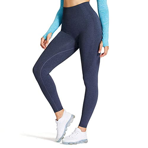 Aoxjox women's high waist workout gym vital seamless leggings yoga pants Clearance
