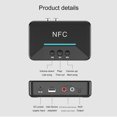 thumbnail image 3 of Receptor Nfc Adaptador de receptor inalámbrico Adaptador inalámbrico de audio estéreo 5.0 compatible con Bluetooth, 3 of 9