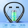thumbnail image 6 of Wireless Neckband Earbuds, IPX5 Sweatproof Sports Headphones, Long Battery Life, Comfort Fit with Noise Cancelling Mic, 6 of 7