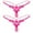 Hot Pink, variant on Seductiva Clearance Panties for Women Women Panties Low Waist Thongs Underwear Panties Lingerie for Women for Sex Womens Sexy Pendant Pearl G String High Waisted