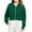 Green, variant on FAIWAD Girls Cropped Hoodie Zip Long Sleeve Sweatshirts with Pockets Kids Lightweight Casual Outwear, 5-14Years