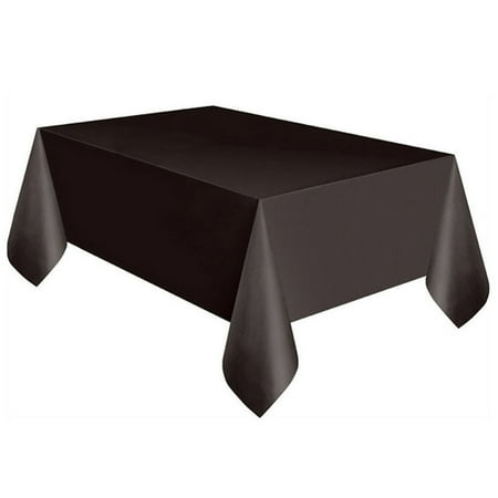 

137*183cm Table Cover Cloth Wipe Clean Party Tablecloth Rectangle Covers Cloths Black