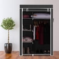 thumbnail image 2 of Portable Closet Wardrobe Closet for Hanging Clothes, Closet Organizer Storage Large Wardrobe Closet Free Standing Clothes Rack Clothes Storage Organizer for Bedroom Living Room, 2 of 6