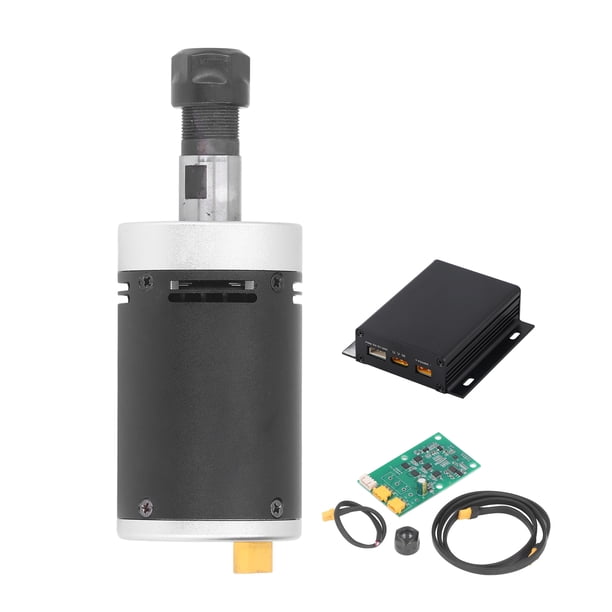 Kit de motor sin escobillas de 10 000 RPM eléctrico para máquina de grabado y fresado CNC 3018 Pro de 24 V CC