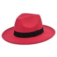 thumbnail image 1 of Retro Rancher Hat with Wide Brim Vintage Style Men‘s Felt Hat Vacation Supply, 1 of 6