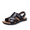Black, variant on CHICVOMEY Men's Sandals Premium Genuine Leather Summer Sandals for Men with Massage Footbed Slip-Resistant Sole Comfortable Outdoor Casual Slide Sandals