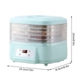 thumbnail image 2 of HIBIBUD 2026 New Freeze Dried Candy Machine,For Home Candy Snacks Airflow Food Dehydrator Machine with 6 Trays Jerky Dryer with Digital Adjustable Timer Temperature,Suitable for Beef Fruits Meat, 2 of 7