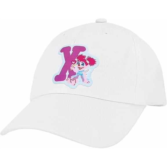 Sesame Street Abby Kids Toddler Cap With Initial, Toddler Boys Hat, Youth Girl Baseball Cap, Cute Toddler Baseball Cap