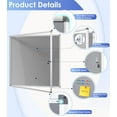 thumbnail image 3 of Fabric Bulletin Board Enclosed WallMounted Display Case for Office Classroom Home x(xA), 3 of 9