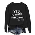 thumbnail image 4 of Generic Womens Letter Sweatshirt Crewneck Funny Saying Casual Funny Vintage Pullover Tops Fall Fashion Sweatshirts, 4 of 5