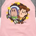 thumbnail image 3 of Disney - Buzz And Woody - Toddler & Youth Girls Raglan Graphic T-Shirt, 3 of 5