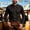 c01Black, variant on USNSM Men's Mandarin Collar Dress Shirt Long Sleeve Button Down Pleated Regular Fit for Work Office Wedding Dinner Events Blue XL