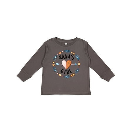 

Inktastic Nanas Girl- Arrow Heart Circle Girls Long Sleeve Toddler T-Shirt