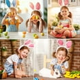 thumbnail image 4 of Ramiter Set Of 10 Sheet Easter Sticker Body Temporary Art Painting Easter Eggs Carrot Rabbit Decorations Design For Easter Party Favors, 4 of 5