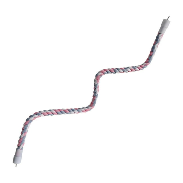 TISHITA Bird Rope Perch Parrot Standing Rope, U Shaped Pet Supply, Parrot Climbing Rope Cage Accessory for Budgies Lovebirds Parakeet 92cm