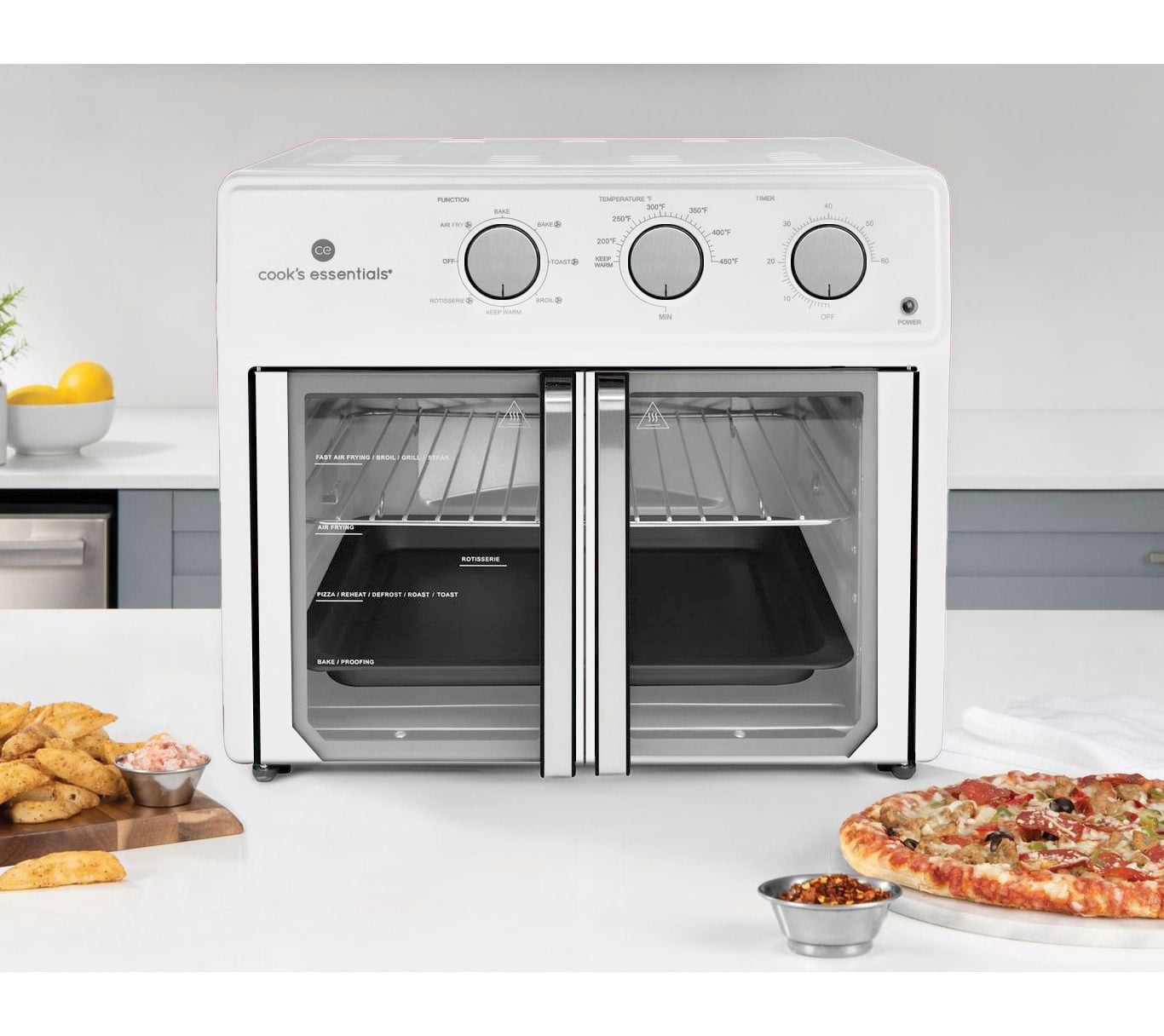 Cook's Essentials Convection Oven w/ French Doors & Rotisserie