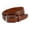 Cognac, variant on Trafalgar Gregorio Herringbone Embossed Feather Edged Leather Belt (Men)