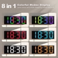 thumbnail image 3 of Clock JALL - Pantalla LED LED RGB de 12 pulgadas con luz nocturna (DST), 3 of 7