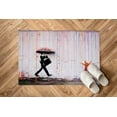 thumbnail image 4 of Banksy Umbrella Rugs, Banksy Rug, 3D Printed Rugs, Easy To Clean Rug, Luxury Rug, Banksy Color Rain Rug, Abstract Rug, Thick Rug, Cool Rugs, 1.7'x2.3' - 50x70 cm, 4 of 7