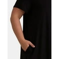 thumbnail image 3 of Terra & Sky Women's Plus Swing Knit Dress, Sizes 0X-5X, 3 of 4