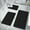 Black, variant on Kieeoam Memory Foam Black Bathroom Rug Sets 3 Piece, Ultra Absorbent Bath Mat for Bathroom - Non-Slip Machine Washable & Dry Quickly, Bathroom Mat Set, Black Cleacrance