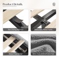 thumbnail image 4 of EnHomee Boucle Bed Frame with Rounded Corner Cloud Bed Frame with Headboard Upholstered Bed Frame Queen Size ,Gray, 4 of 8
