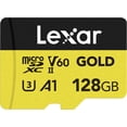thumbnail image 1 of Tarjeta Profesional Oro microSDXC 128GB, UHS-II, C10, U3, V60, Full-HD & 4K Video, hasta 280MB/s de Lectura, para videógrafos Profesionales, Jugadores, 1 of 5