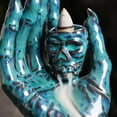 thumbnail image 4 of 1pc Ceramic Halloween Skull Backflow Incense Burner, Terrifying Ornament Aromatherapy Decor (Without Incense), 4 of 7