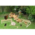 thumbnail image 2 of Vehomy 3 Pack Chicken Perch Chicken Toys Chicken Wooden Roosting Bar Chick Jungle Gym Perch Stand for Chicken Brooder, Coop Baby Chicks, Hens, 2 of 6