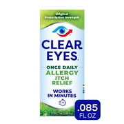 Clear Eyes Eye Drops for Allergies and Itchy Eyes 30 Day Supply, 0.085 Fl Oz