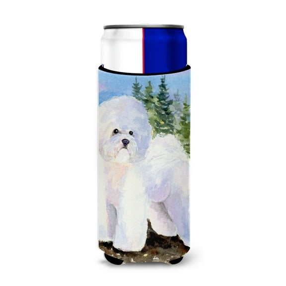 Caroline's Treasures SS8916MUK Bichon Frise Ultra Hugger for slim cans, Slim Can, multicolor