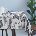 thumbnail image 4 of Dark Blue Farmhouse Table Cloth Waterproof Tablecloths, Floral Floral Plant Leaf Vintage Tablecloth Dining Table Cover for Kitchen Party Tabletop Outdoor, Rectangle Tablecloth 54x108 Inch, 4 of 9