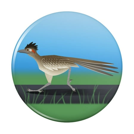 

Roadrunner Runs Fast Kitchen Refrigerator Locker Button Magnet
