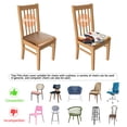 thumbnail image 5 of Roosters and Leaves Seat Covers for Dining Room Chairs Set Of 6,Stretch Printed Washable Chair Seat Cover with Elastic Ties and Button,Removable Waterproof Couch Cushion Covers, 5 of 6