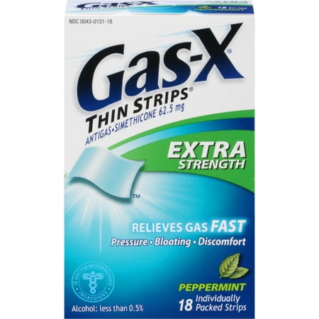 Gas-X Gas Relief Aid Antigas Simethicone Thin Strips ...