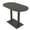 Asian Night w/Matte Black Base, variant on Racetrack Bistro Height Meeting Table Double Metal Base 34x70 Bar Table