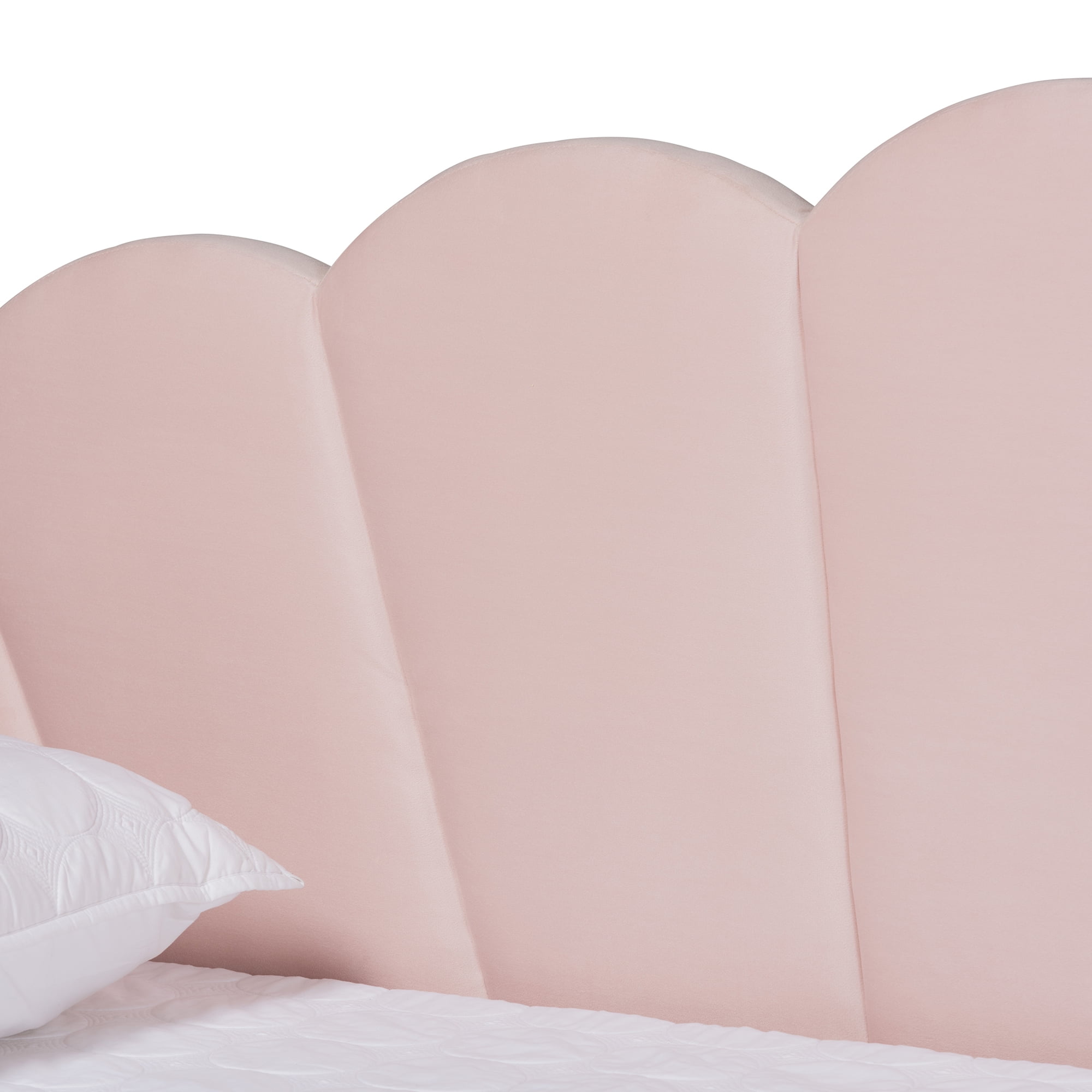 Baxton Studio Select Modern Contemporary Polyester Queen Daybed Frame Pink