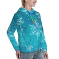 thumbnail image 6 of Kdxio Christmas Snow Print Womens Oversized Hoodies Sweatshirts Hooded Pullover Tops Sweaters Casual-Medium, 6 of 7