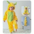 thumbnail image 3 of Tiijoy Toddler Boys Cartoon Animal Romper Hooded Jumpsuit Cute Onesies, Sizes 2-3T, 3 of 3