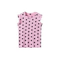 thumbnail image 2 of LIIPEE Girls Boys T-Shirts Summer Casual Polka Dot Printed Short Sleeve Round Neck Vest Blouse Child Cozy Weekend Tee Shirts,Red,6-7 Years, 2 of 4