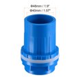 thumbnail image 3 of Uxcell ID DN Straight Water Tank Pipe Connector Joint Blue 40mm, 3 of 6