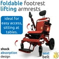 thumbnail image 4 of MAJESTIC IQ-8000 Nouvelle Aide à la Mobilité Télécommandée et Contrôlée par Joystick, Fauteuil Roulant Électrique Léger et Pliable, 4 of 6