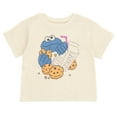 thumbnail image 3 of Sesame Street Cookie Monster Waffle Knit T-Shirt and Shorts Outfit Set Newborn to Little Kid, 3 of 5