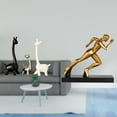 thumbnail image 2 of Figura de jirafa abstracta moderna, escultura de cerámica, centro de mesa para escritorio, oficina, estantería, dormitorio, entrada, decoración del ho, 2 of 8