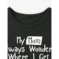 thumbnail image 2 of MY MOM ALWAYS WONDERS WHERE I GET MY ATTITUDE FROM Print Short Sleeve T-shirt Girls Comfy Tees Summer Clothes Girls Short-Sleeve T-Shirts Girls summer clothing, 2 of 5