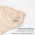 thumbnail image 3 of CHOK Women‘s Front Closure Bras Plus Size Lace Full Coverage Underwire Unlined Bra, 3 of 7