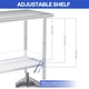 thumbnail image 5 of Yeshouse mesa de trabajo de acero inoxidable con certificación NSF, estante inferior ajustable y ganchos, mesa comercial resistente ideal para cocina, restaurante, hogar u hotel, 5 of 7