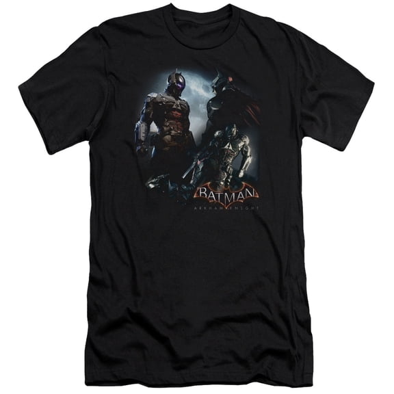 Batman Arkham Knight Face Off S/S Adult 30/1 T-Shirt Black